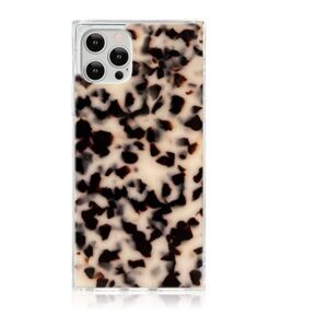 FLAUNT SQUARE® Blonde Tortoise Shell iPhone Case